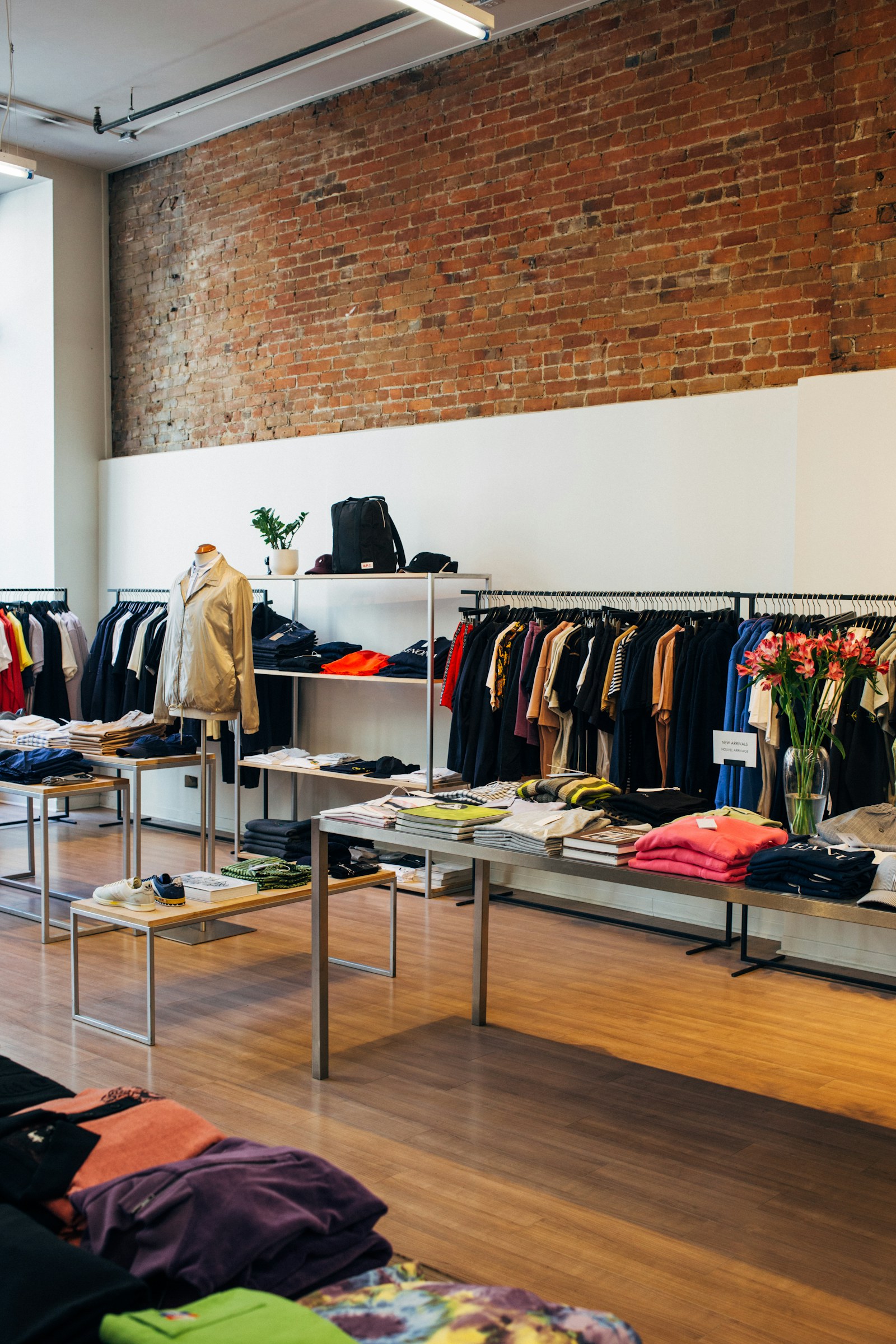 Intérieur d’une boutique de vêtements